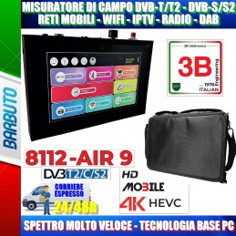 MISURATORE DI CAMPO HEVC DVB-T2/S2 RETI MOBILI 4K DOLBY IP STREAMER FIBRA OTTICA