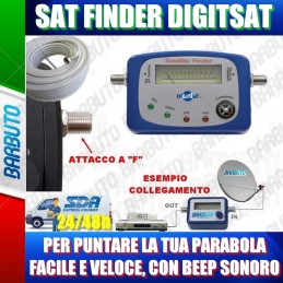 MISURATORE DI SEGNALE DIGITALE TERRESTRE CON BUSSOLA DTT FINDER