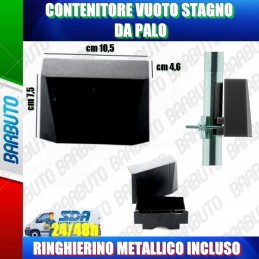 CONTENITORE CUSTODIA COVER SCATOLA STAGNO DA PALO + RINGHIERINO METALLICO