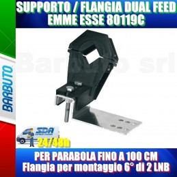 SUPPORTO DUAL FEED 80119C PER PARABOLE DA 60-80-100CM CON ATTACCO RETTANGOLARE