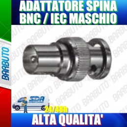 ADATTATORE SPINA BNC - IEC MASCHIO