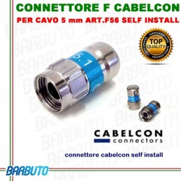 CONNETTORE F CABELCON PER CAVO 5mm,AD INNESTO AUTO INSTALLANTE - ART. F-56 