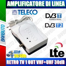 CENTRALINO TV DA INTERNO 30db 1 USCITA MIGLIORA IL SEGNALE TELECO TIAR1-2LTE/LB