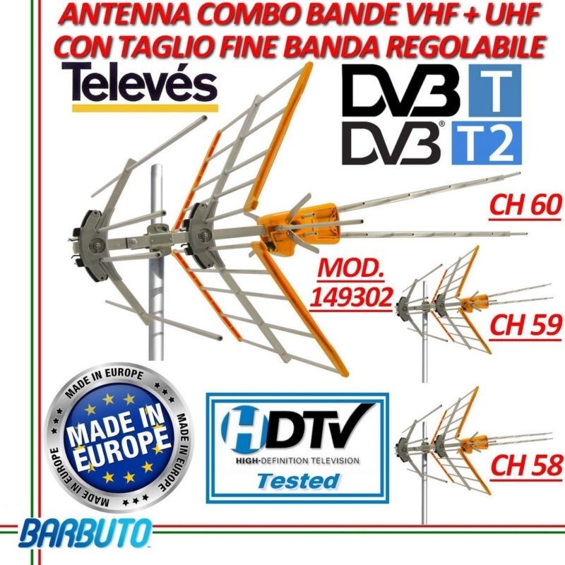 Antena Televes V Zenit MIX VHF/UHF 149302