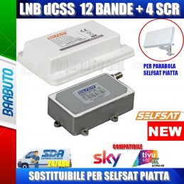 LNB/CONVERTITORE dCSS / SCR 16 USCITE PER ANTENNA PARABOLA SELFSAT PIATTA