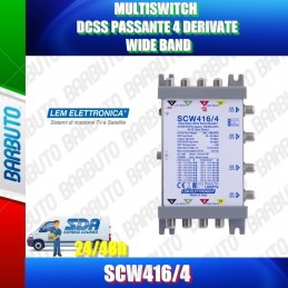 MULTISWITCH DCSS SKY PASSANTE 4 DERIVATE WIDE BAND
