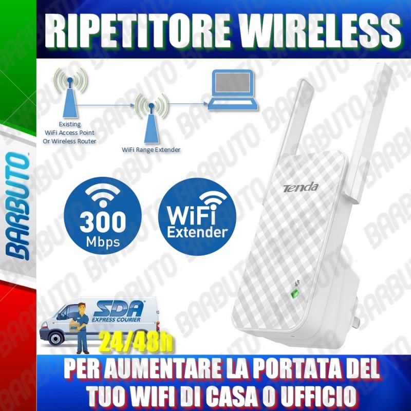 RIPETITORE WIRELESS PER AUMENTARE LA PORTATA DEL TUO WIFI DI CASA O UFFICIO  N300