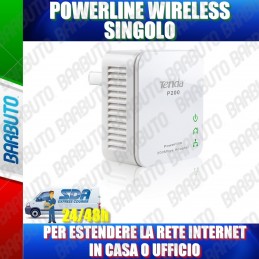 POWERLINE ESTENSORE INTERNET SINGOLO RX NANO 200Mbit/s TENDA P200