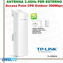 ACCESS POINT/ANTENNA WIRELESS OUTDOOR CPE TP LINK 2,4GHZ  HIGH POWER CPE210