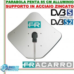 PARABOLA 85CM IN ALLUMINIO PENTA85 FRACARRO BIANCA SUPPORTO POST. ACCIAIO 211201