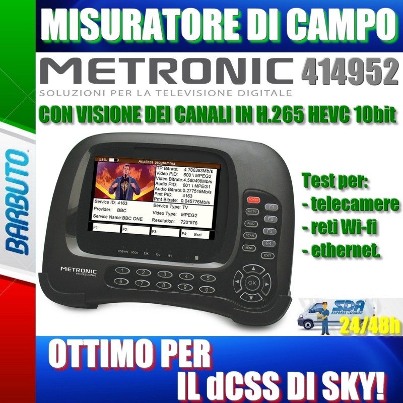 ART. 860015 - Misuratore di campo per Digitale Terrestre WS-9605