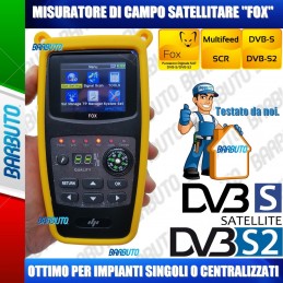 NUOVO STRUMENTO MISURATORE FOX SATELLITARE SAT FINDER GARANZIA ITALIA