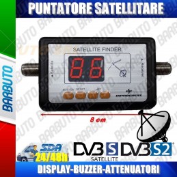 SAT FINDER MISURATORE DI CAMPO SATELLITARE PUNTATORE CON DISPLAY FACILE DA USARE