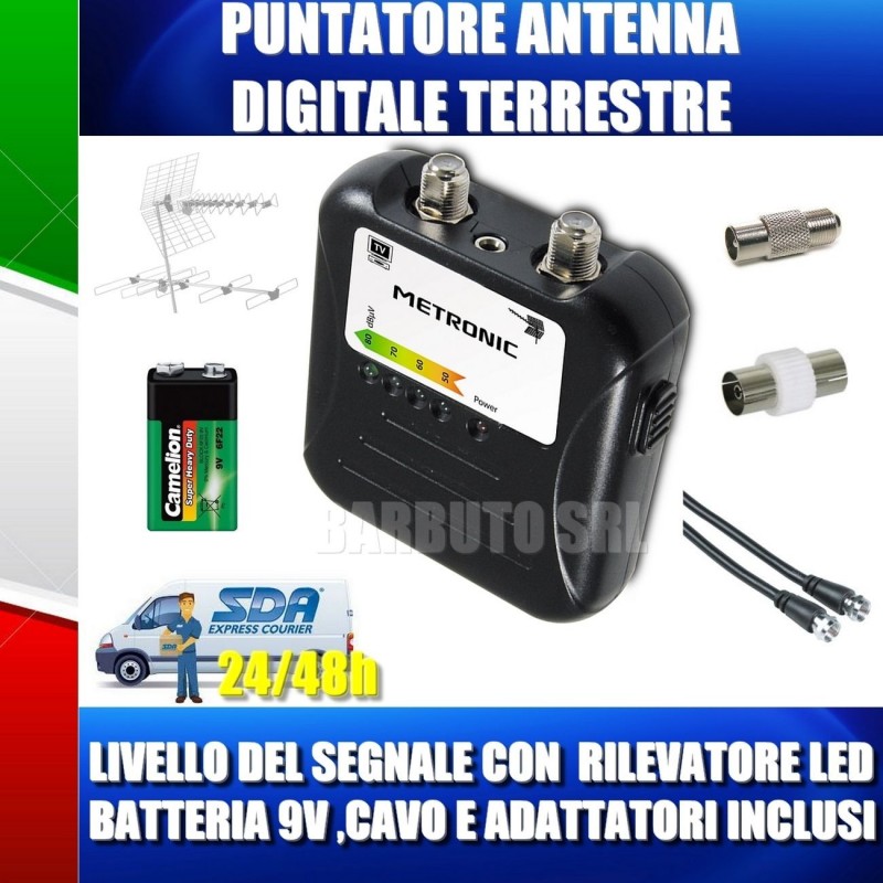 Antenna Portatile da Interno / Esterno per TV Digitale HD / Ricevitore