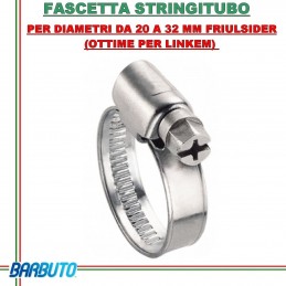 FASCETTA METALLICA STRINGITUBO W1 DIN 3017 DIAMETRO 20-32 mm