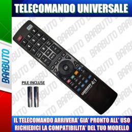 TELECOMANDO UNIVERSALE PER TV, DECODER, VCR, HI-FI - COMUNICACI IL TUO MODELLO