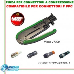 PINZA PER CONNETTORI A COMPRESSIONE COMPATIBILE PER CONNETTORI F PPC VT300