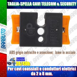 TAGLIA SPELLA CAVI PER CAVO COASSIALE O ELETTRICO DA 2 A 8mm DI DIAMETRO