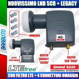 NUOVISSIMO LNB SCR CON PORTA GOLD + PORTA LEGACY + EMMEESSE 80199SA