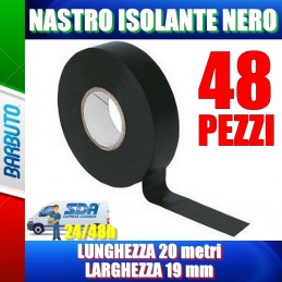 48 ROTOLI DI NASTRO ISOLANTE - LUNGHEZZA 20 metri - LARGHEZZA 19 mm