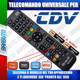 TELECOMANDO UNIVERSALE TECHNO PER CDV SCEGLI IL MODELLO DEL TUO APPARECCHIO DALL'ELENCO E LO RICEVERAI GIA PRONTO.