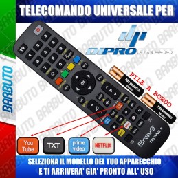 TELECOMANDO UNIVERSALE TECHNO PER DIPROGRESS SCEGLI IL MODELLO DEL TUO APPARECCHIO DALL'ELENCO E LO RICEVERAI GIA PRONTO.