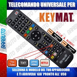 TELECOMANDO UNIVERSALE TECHNO PER KEYMAT SCEGLI IL MODELLO DEL TUO APPARECCHIO DALL'ELENCO E LO RICEVERAI GIA PRONTO.